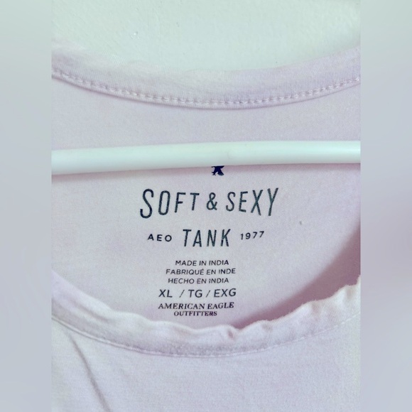 American Eagle Light purple and white Soft and Sexy tank - Picture 2 of 6
